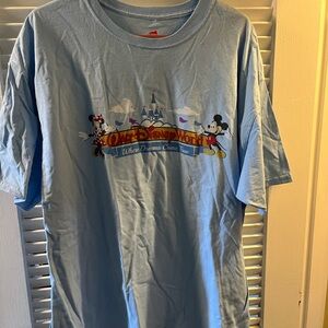 Hanes Light Blue Disney Graphic Tee, size 2xl.